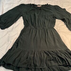 Knox Rose Dark Green 3/4 Sleeve Dress